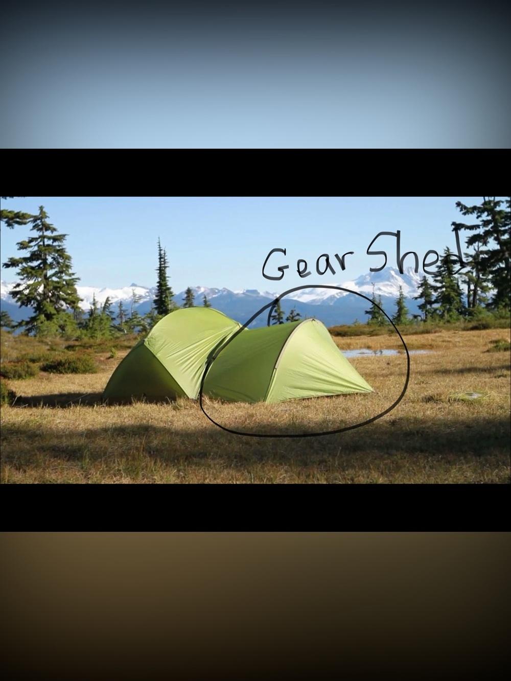 MSR Gear Shed for Hubba 1 person & 2 person Tents, NWT